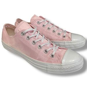 Converse All Star Arctic Pink Satin Low Top Sneakers Shoes Women’s Size 10 Men’s